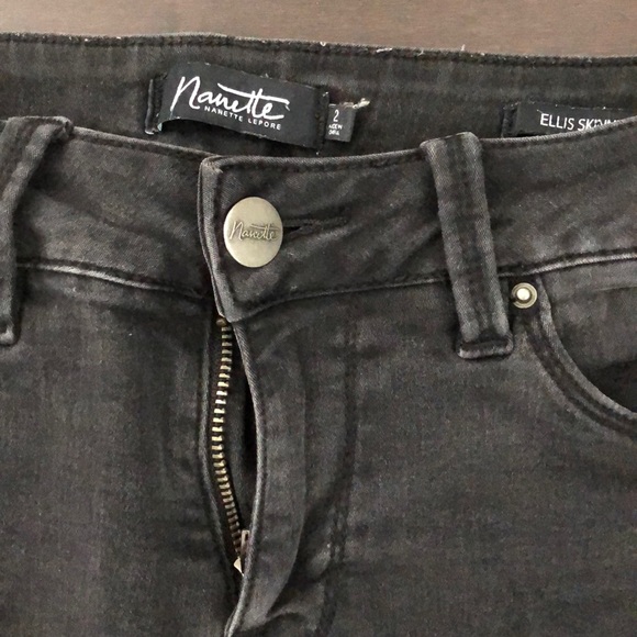 Nanette Lepore Ellis Skinny Jean with Distressing - Picture 3 of 8